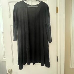 Sea and Anchor Classic Black Long Sleeve Dress